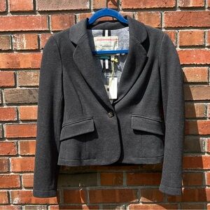 NWT Cartonnier Anthropologie Women's Gray Blazer Jacket size 0